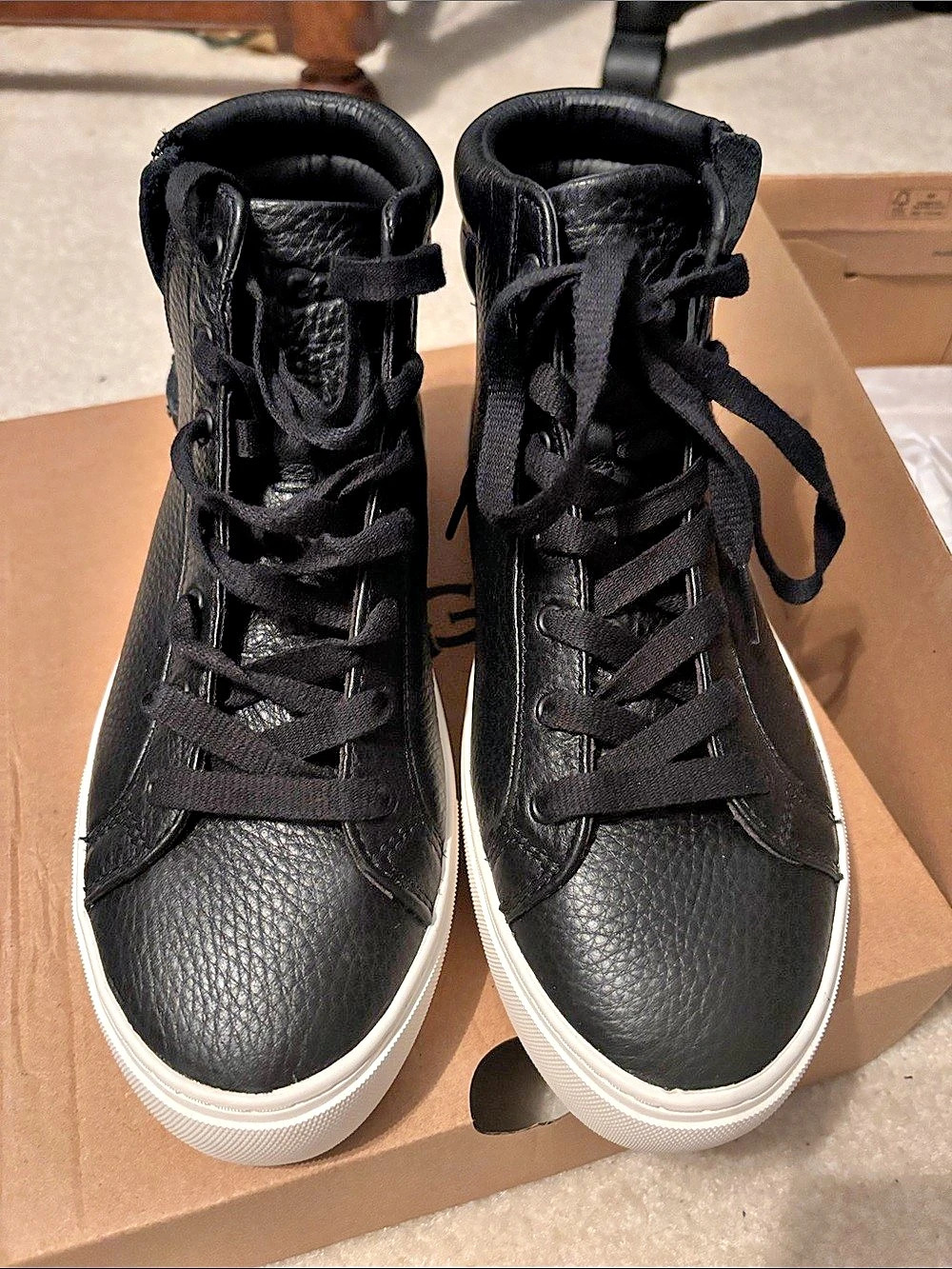 UGG Olive High-Top Sneaker Black & White